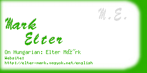 mark elter business card